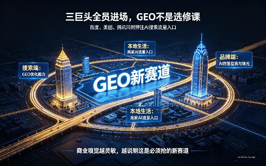 腾讯重磅入局GEO,实体老板别再观望!AI新流量基建窗口期正在收紧
