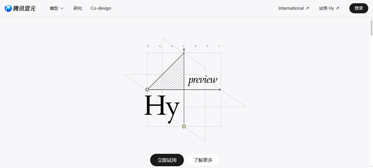 腾讯混元官网 – 腾讯自研大模型｜Hy4 Preview 770B参数1M上下文