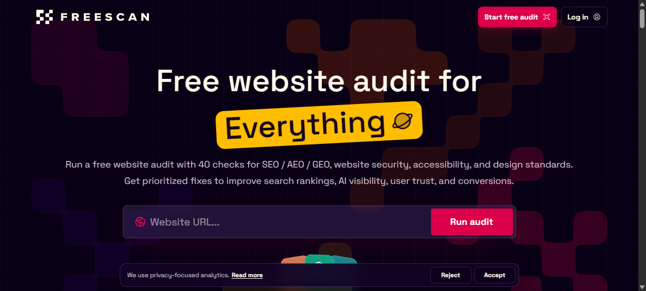 FreeScan官网首页截图