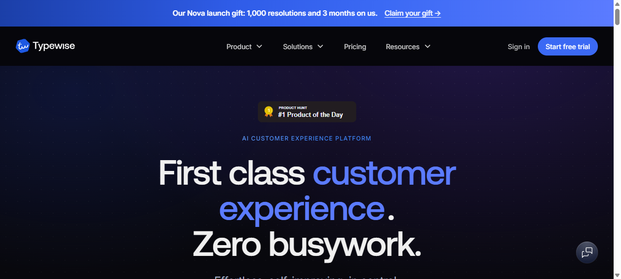 Typewise官网首页截图
