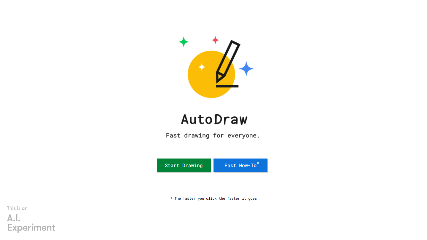 AutoDraw官网首页界面截图