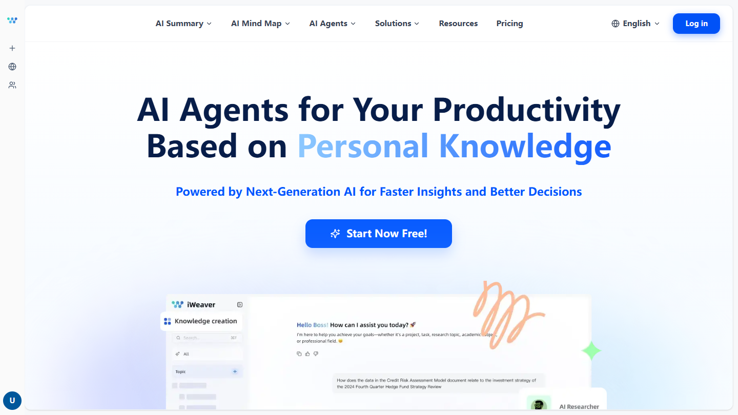 iWeaver AI官网 – 基于个人知识库的AI生产力智能体｜iWeaver AI官方入口