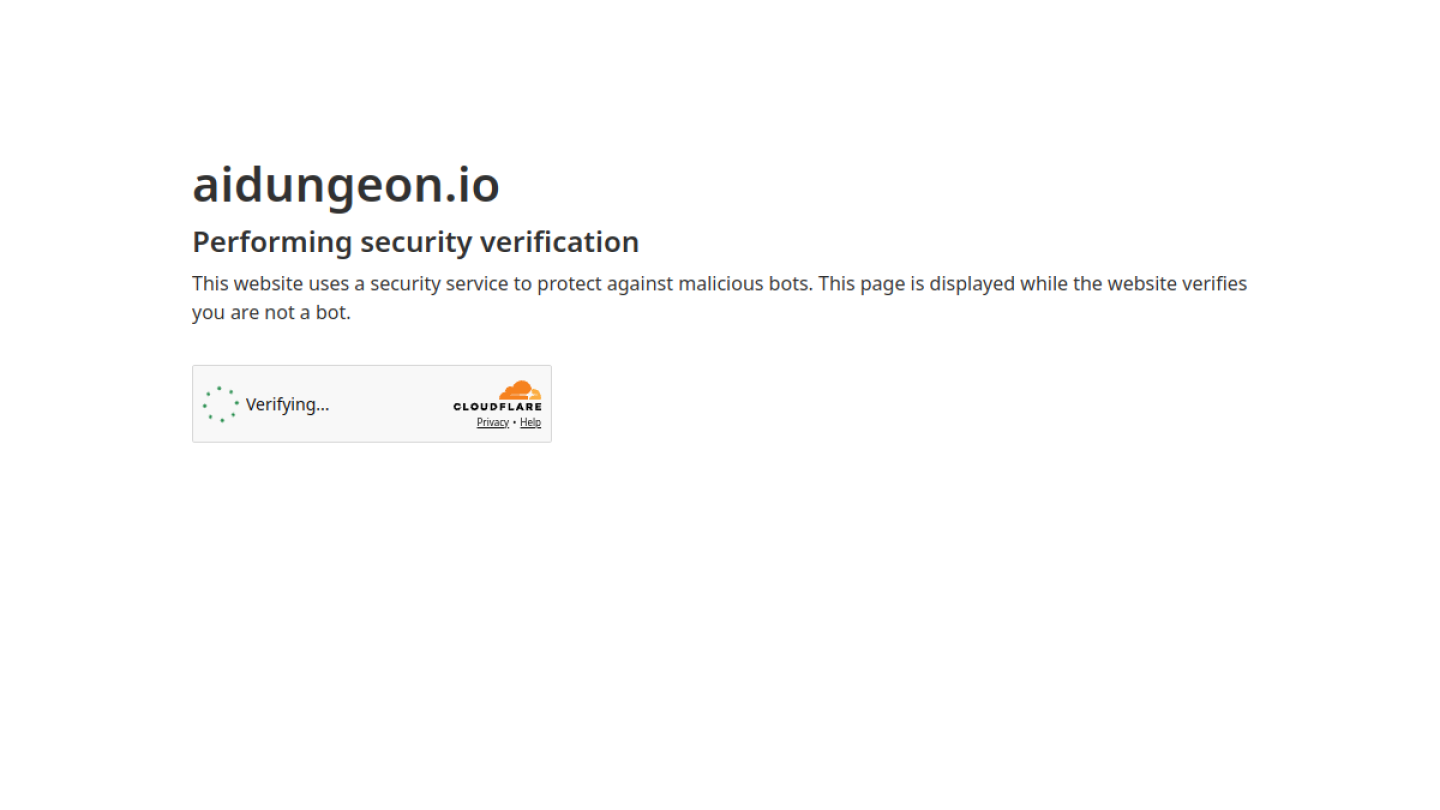 AI Dungeon官网首页界面截图